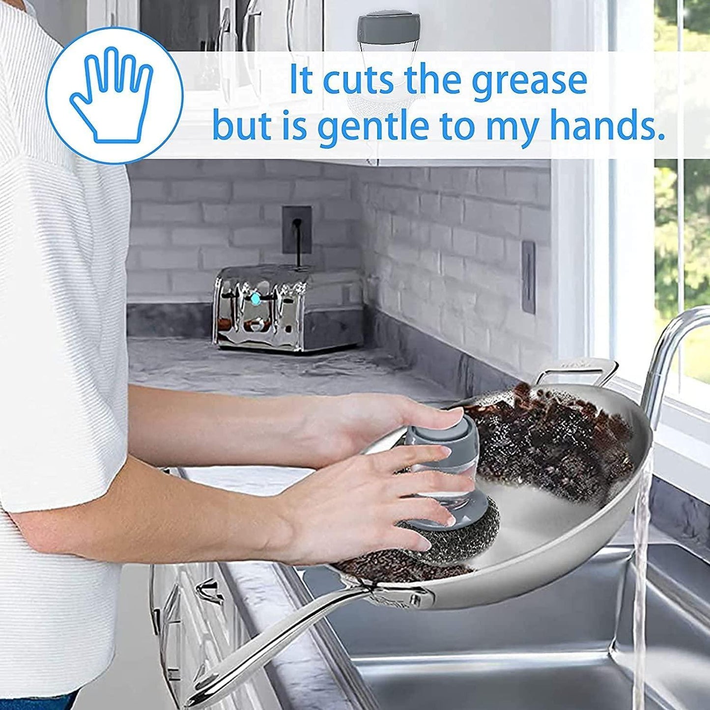 SmartScrub Soap Dispenser Brush (Pack of 2)