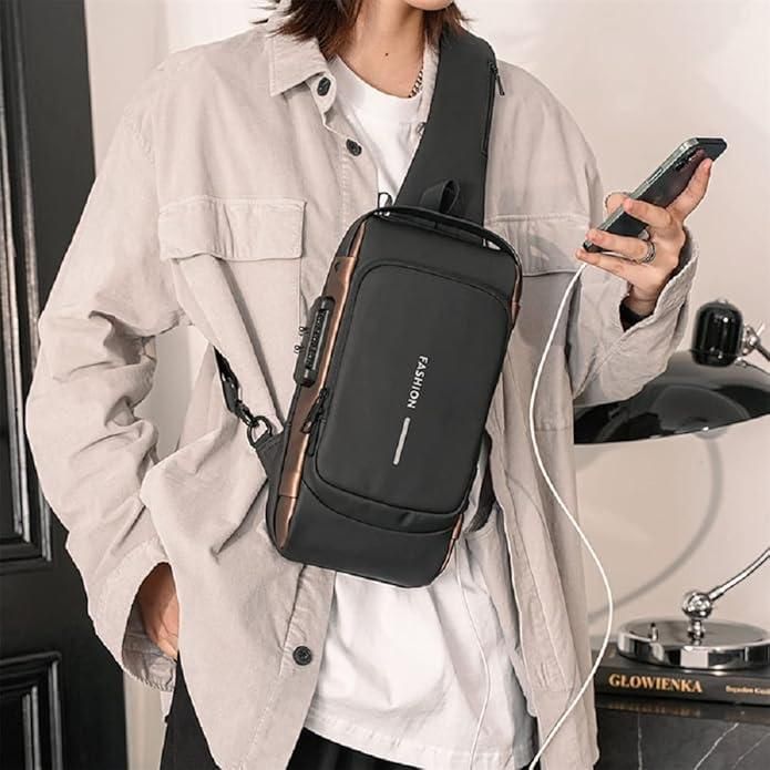 SecureCharge Anti-Theft Sling Bag