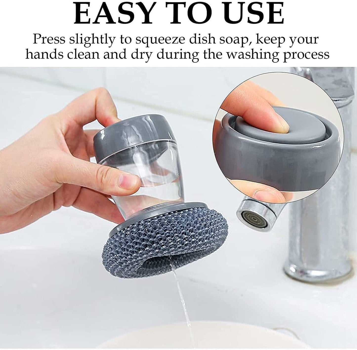 SmartScrub Soap Dispenser Brush (Pack of 2)