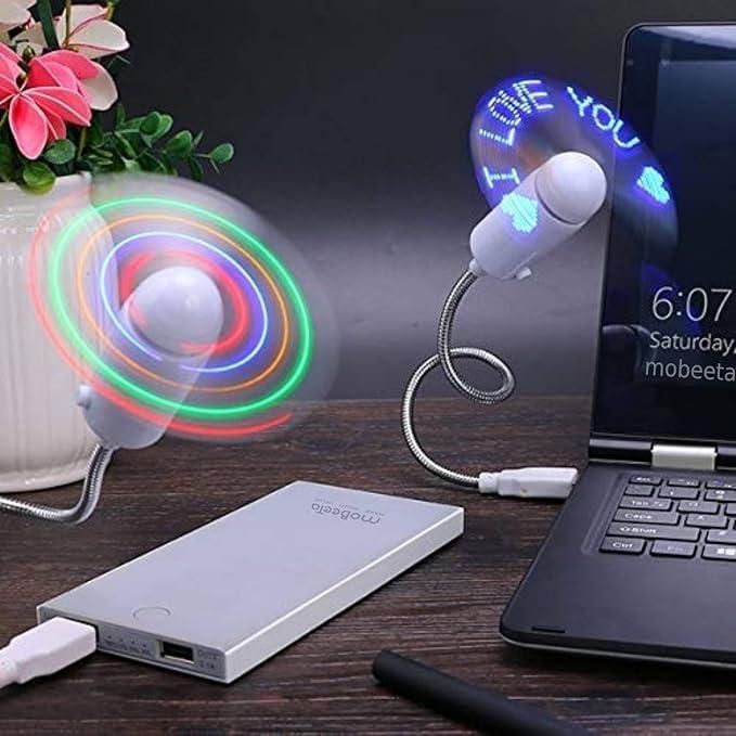 GlowText USB LED Fan