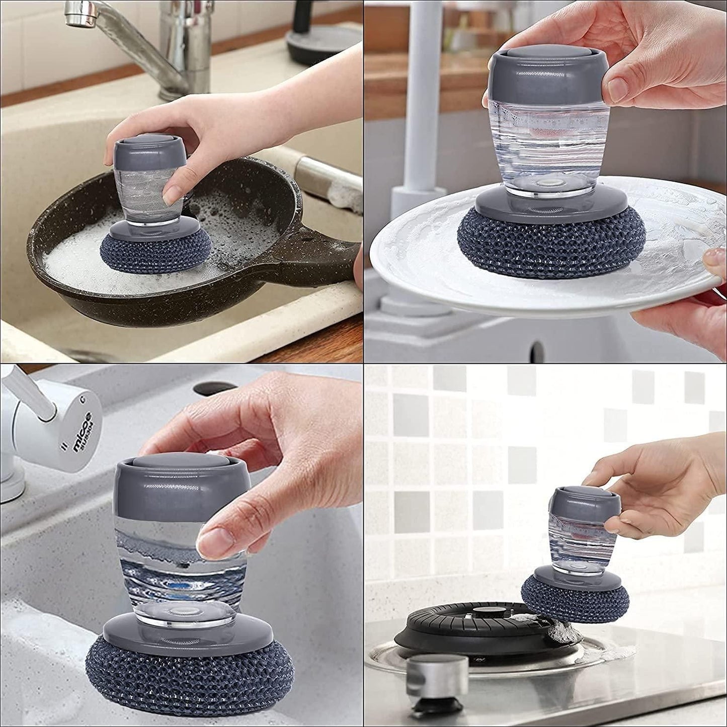 SmartScrub Soap Dispenser Brush (Pack of 2)