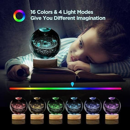GalaxyGlow Crystal Lamp