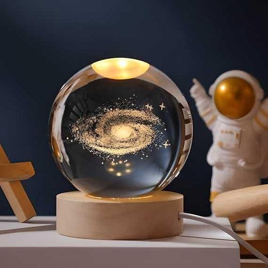 GalaxyGlow Crystal Lamp