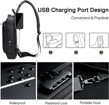 SecureCharge Anti-Theft Sling Bag