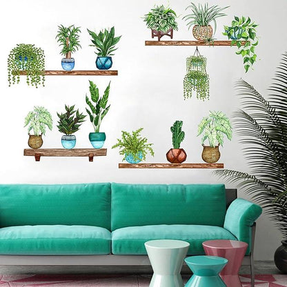 LeafAura Wall Stickers – Monstera Edition (Set of 4)
