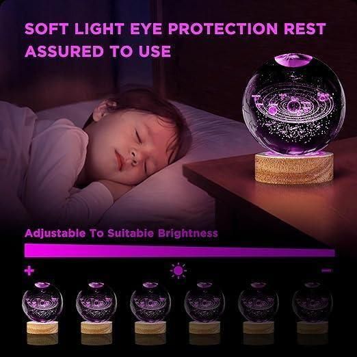 GalaxyGlow Crystal Lamp
