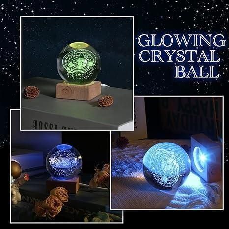 GalaxyGlow Crystal Lamp